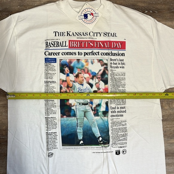NWT George Brett Retirement Sweatshirt and TShirt Extra Large KC Star Bundle - Picture 6 of 15